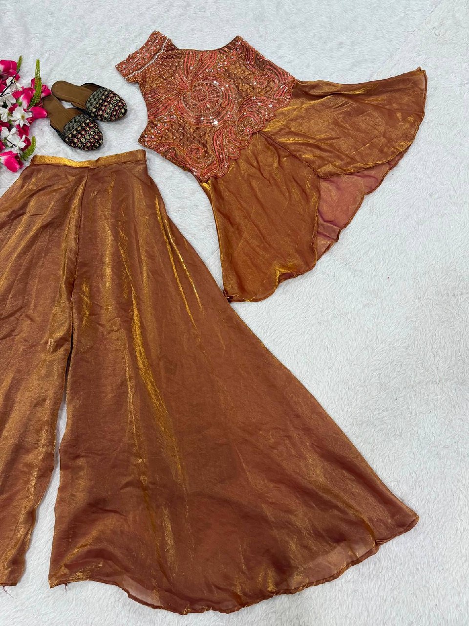 Royal Copper Shimmer Heirloom Ensemble